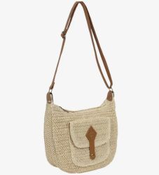 Mia Larouge olkalaukku, JJ021, luonnonvalkoinen