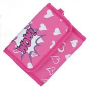 HJP Wow kangaslompakko, 30890, pinkki