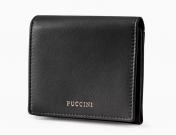 Puccini Zen RFID-nahkalompakko, musta